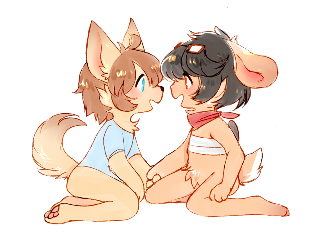 Kei and Mechanicsci art by @aishasoup